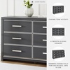 image:imageSignature Design by Ashley Ravalori Contemporary 2Drawer Nightstand with Storage USB Ports and Charging Station BlackBlack