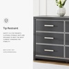 image:imageSignature Design by Ashley Ravalori Contemporary 2Drawer Nightstand with Storage USB Ports and Charging Station BlackBlack