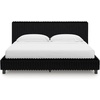 image:imageSignature Design by Ashley Ravalori Contemporary 2Drawer Nightstand with Storage USB Ports and Charging Station BlackBlack