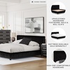 image:imageSignature Design by Ashley Ravalori Contemporary 2Drawer Nightstand with Storage USB Ports and Charging Station BlackBlack
