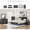 image:imageSignature Design by Ashley Ravalori Contemporary 2Drawer Nightstand with Storage USB Ports and Charging Station BlackBlack