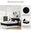 image:imageSignature Design by Ashley Ravalori Contemporary 2Drawer Nightstand with Storage USB Ports and Charging Station BlackBlack
