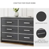 image:imageSignature Design by Ashley Ravalori Contemporary 2Drawer Nightstand with Storage USB Ports and Charging Station BlackBlack