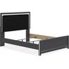 image:imageSignature Design by Ashley Ravalori Contemporary 2Drawer Nightstand with Storage USB Ports and Charging Station BlackBlack