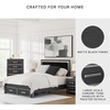 image:imageSignature Design by Ashley Ravalori Contemporary 2Drawer Nightstand with Storage USB Ports and Charging Station BlackBlack