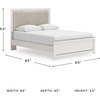 image:imageSignature Design by Ashley Ravalori Contemporary 2Drawer Nightstand with Storage USB Ports and Charging Station BlackWhite
