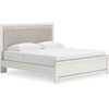image:imageSignature Design by Ashley Ravalori Contemporary 2Drawer Nightstand with Storage USB Ports and Charging Station BlackWhite