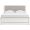 image:imageSignature Design by Ashley Ravalori Contemporary 2Drawer Nightstand with Storage USB Ports and Charging Station BlackWhite