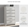 image:imageSignature Design by Ashley Ravalori Contemporary 2Drawer Nightstand with Storage USB Ports and Charging Station BlackWhite