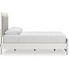 image:imageSignature Design by Ashley Ravalori Contemporary 2Drawer Nightstand with Storage USB Ports and Charging Station BlackWhite