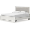 image:imageSignature Design by Ashley Ravalori Contemporary 2Drawer Nightstand with Storage USB Ports and Charging Station BlackWhite