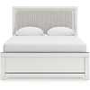 image:imageSignature Design by Ashley Ravalori Contemporary 2Drawer Nightstand with Storage USB Ports and Charging Station BlackWhite