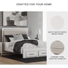 image:imageSignature Design by Ashley Ravalori Contemporary 2Drawer Nightstand with Storage USB Ports and Charging Station BlackWhite