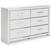 image:imageSignature Design by Ashley Ravalori Contemporary 2Drawer Nightstand with Storage USB Ports and Charging Station BlackWhite
