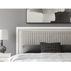 image:imageSignature Design by Ashley Ravalori Contemporary 2Drawer Nightstand with Storage USB Ports and Charging Station BlackWhite