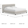 image:imageSignature Design by Ashley Ravalori Contemporary 2Drawer Nightstand with Storage USB Ports and Charging Station BlackWhite