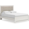 image:imageSignature Design by Ashley Ravalori Contemporary 2Drawer Nightstand with Storage USB Ports and Charging Station BlackWhite