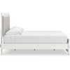 image:imageSignature Design by Ashley Ravalori Contemporary 2Drawer Nightstand with Storage USB Ports and Charging Station BlackWhite