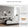 image:imageSignature Design by Ashley Ravalori Contemporary 2Drawer Nightstand with Storage USB Ports and Charging Station BlackWhite