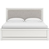 image:imageSignature Design by Ashley Ravalori Contemporary 2Drawer Nightstand with Storage USB Ports and Charging Station BlackWhite