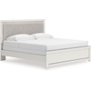 image:imageSignature Design by Ashley Ravalori Contemporary 2Drawer Nightstand with Storage USB Ports and Charging Station BlackWhite