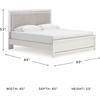 image:imageSignature Design by Ashley Ravalori Contemporary 2Drawer Nightstand with Storage USB Ports and Charging Station BlackWhite
