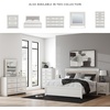 image:imageSignature Design by Ashley Ravalori Contemporary 2Drawer Nightstand with Storage USB Ports and Charging Station BlackWhite