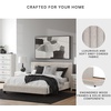 image:imageSignature Design by Ashley Ravalori Contemporary 2Drawer Nightstand with Storage USB Ports and Charging Station BlackWhite