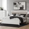 image:imageSignature Design by Ashley Ravalori Contemporary 2Drawer Nightstand with Storage USB Ports and Charging Station BlackWhite