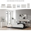 image:imageSignature Design by Ashley Ravalori Contemporary 2Drawer Nightstand with Storage USB Ports and Charging Station BlackWhite