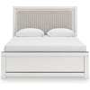 image:imageSignature Design by Ashley Ravalori Contemporary 2Drawer Nightstand with Storage USB Ports and Charging Station BlackWhite