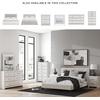 image:imageSignature Design by Ashley Ravalori Contemporary 2Drawer Nightstand with Storage USB Ports and Charging Station BlackWhite