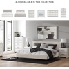 image:imageSignature Design by Ashley Ravalori Contemporary 2Drawer Nightstand with Storage USB Ports and Charging Station BlackWhite