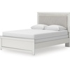 image:imageSignature Design by Ashley Ravalori Contemporary 2Drawer Nightstand with Storage USB Ports and Charging Station BlackWhite