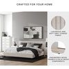 image:imageSignature Design by Ashley Ravalori Contemporary 2Drawer Nightstand with Storage USB Ports and Charging Station BlackWhite
