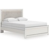image:imageSignature Design by Ashley Ravalori Contemporary 2Drawer Nightstand with Storage USB Ports and Charging Station BlackWhite