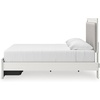 image:imageSignature Design by Ashley Ravalori Contemporary 2Drawer Nightstand with Storage USB Ports and Charging Station BlackWhite