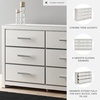 image:imageSignature Design by Ashley Ravalori Contemporary 2Drawer Nightstand with Storage USB Ports and Charging Station BlackWhite