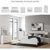 image:imageSignature Design by Ashley Ravalori Contemporary 2Drawer Nightstand with Storage USB Ports and Charging Station BlackWhite