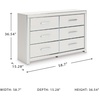 image:imageSignature Design by Ashley Ravalori Contemporary 2Drawer Nightstand with Storage USB Ports and Charging Station BlackWhite