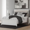 image:imageSignature Design by Ashley Ravalori Contemporary 2Drawer Nightstand with Storage USB Ports and Charging Station BlackWhite