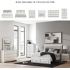 image:imageSignature Design by Ashley Ravalori Contemporary 2Drawer Nightstand with Storage USB Ports and Charging Station BlackWhite