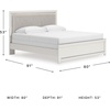 image:imageSignature Design by Ashley Ravalori Contemporary 2Drawer Nightstand with Storage USB Ports and Charging Station BlackWhite