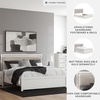 image:imageSignature Design by Ashley Ravalori Contemporary 2Drawer Nightstand with Storage USB Ports and Charging Station BlackWhite