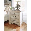 image:imageSignature Design by Ashley Realyn 24in French Country 1Drawer NightstandChipped White