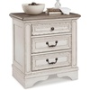 image:imageSignature Design by Ashley Realyn 24in French Country 1Drawer NightstandChipped White