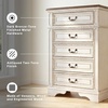 image:imageSignature Design by Ashley Realyn French Country 5 Drawer Chest Tipover Restraint Device 2tone Finish Wood 4013 W x 1813 D x 5813 H Chipped White17D x 34W x 483H 5 Drawers