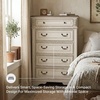 image:imageSignature Design by Ashley Realyn French Country 5 Drawer Chest Tipover Restraint Device 2tone Finish Wood 4013 W x 1813 D x 5813 H Chipped White183D x 403W x 583H 5 Drawers