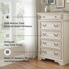 image:imageSignature Design by Ashley Realyn French Country 5 Drawer Chest Tipover Restraint Device 2tone Finish Wood 4013 W x 1813 D x 5813 H Chipped White183D x 403W x 583H 5 Drawers
