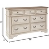 image:imageSignature Design by Ashley Realyn French Country 7 Drawer Two Tone Dresser Chipped White and 3 Drawer Nightstand with Electrical Outlets amp USB Ports Chipped White7